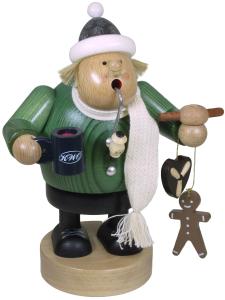 KWO Räuchermännchen Weihnachstmarktbesucher (KWO 21424) Räuchermännchen 'Weihnachtsmarktbesucher'